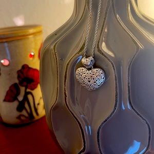 Sterling silver heart necklace
